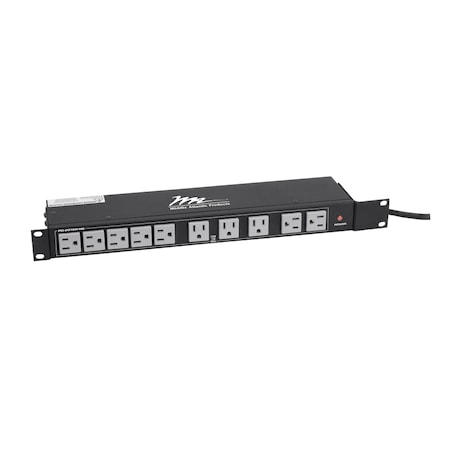 Middle Atlantic 20-OUTLET POWER STRIP 15AMP, 10-FRONT/10-BACK NO SWITCH PD-2015R-NS